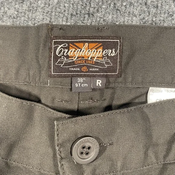 Craghoppers Brodie Trouser Pants Mens 38x31 Bark Canvas Outdoors Hiking Cotton - Picture 5 of 12